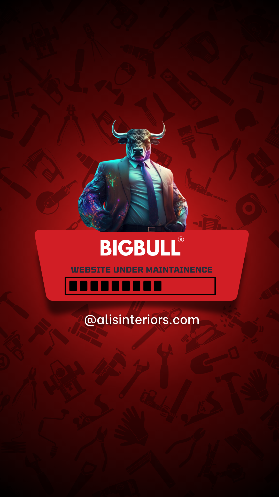 BigBull Website Under Maintenance Mobile